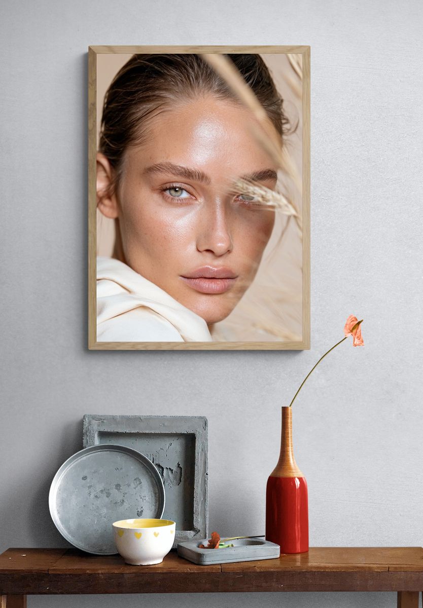 Soft Beauty Portrait Photography Poster. — room view 3