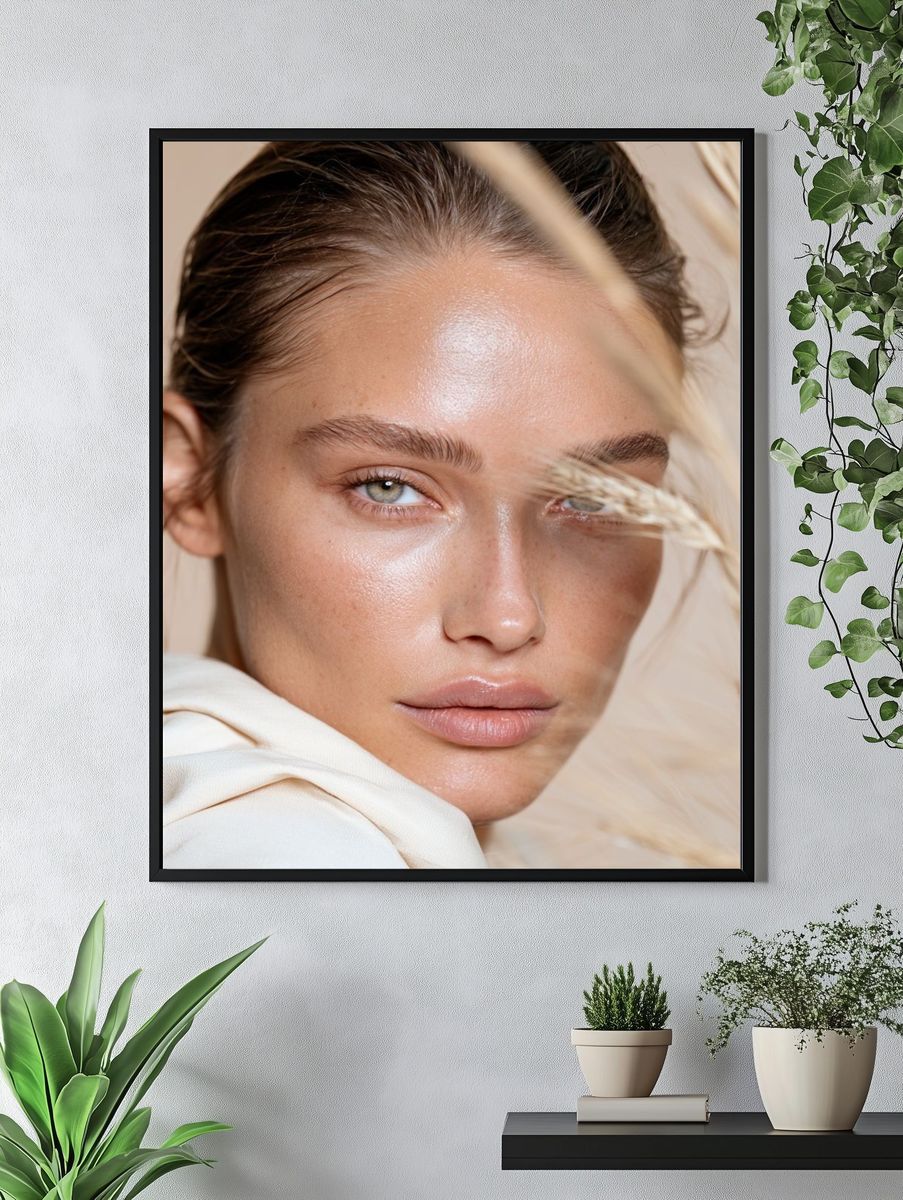 Soft Beauty Portrait Photography Poster. — room view 4
