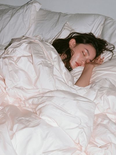 Sleeping Woman Photography Poster. poster