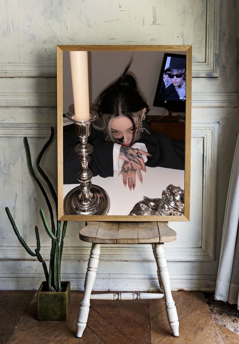 Gothic Portrait Photography Poster. — room view 1