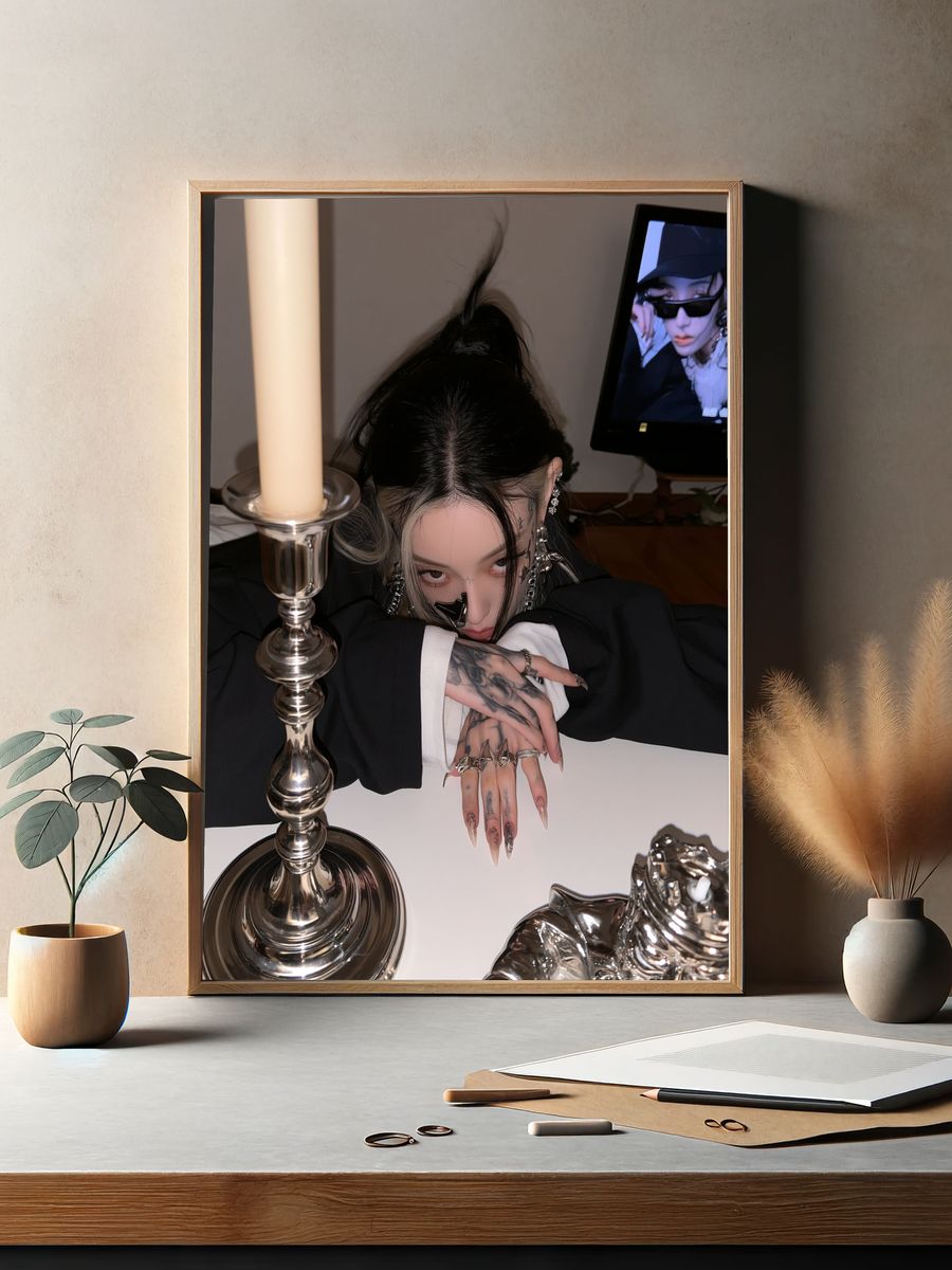 Gothic Portrait Photography Poster. — room view 2