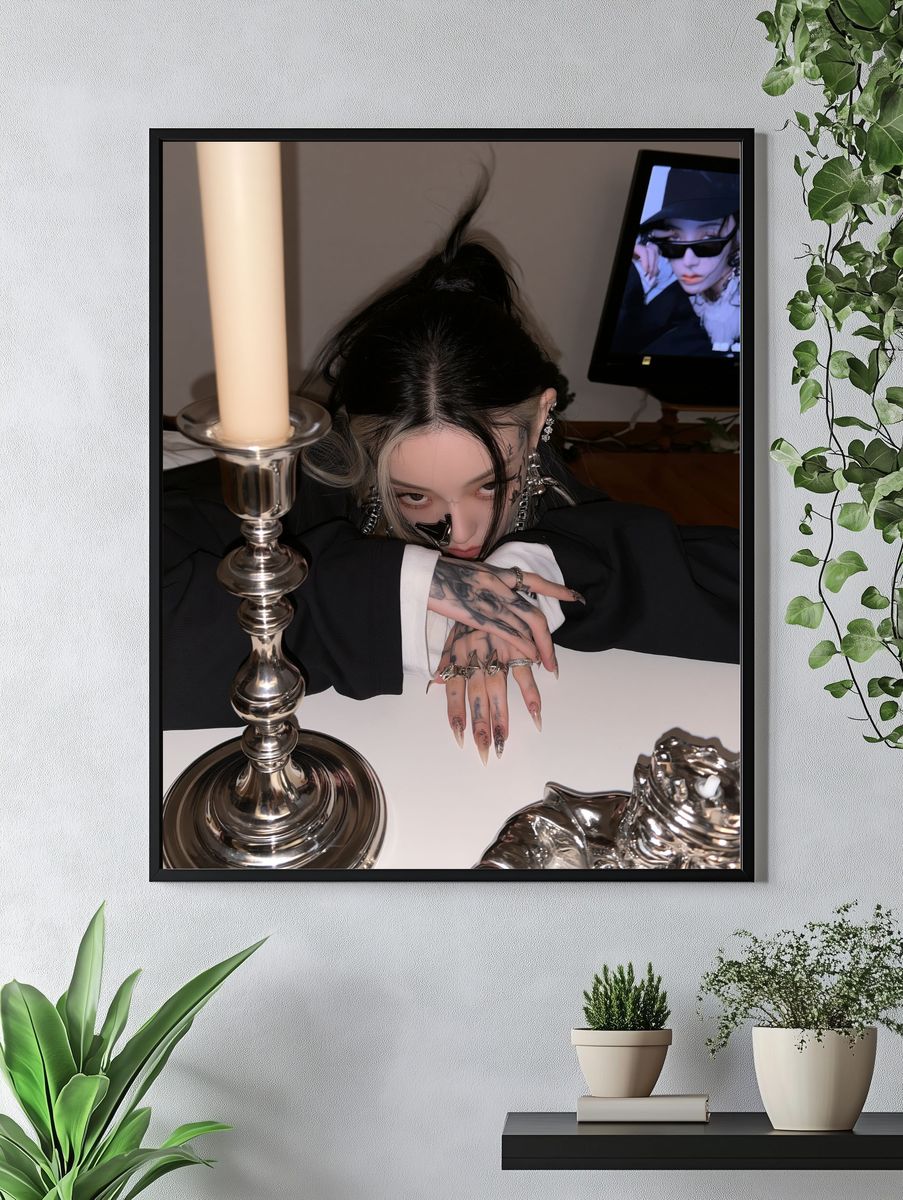 Gothic Portrait Photography Poster. — room view 4