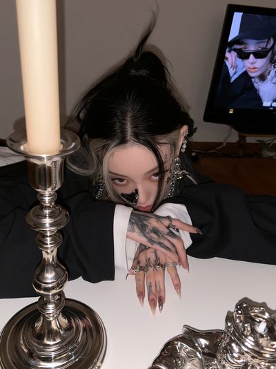 Gothic Portrait Photography Poster. poster