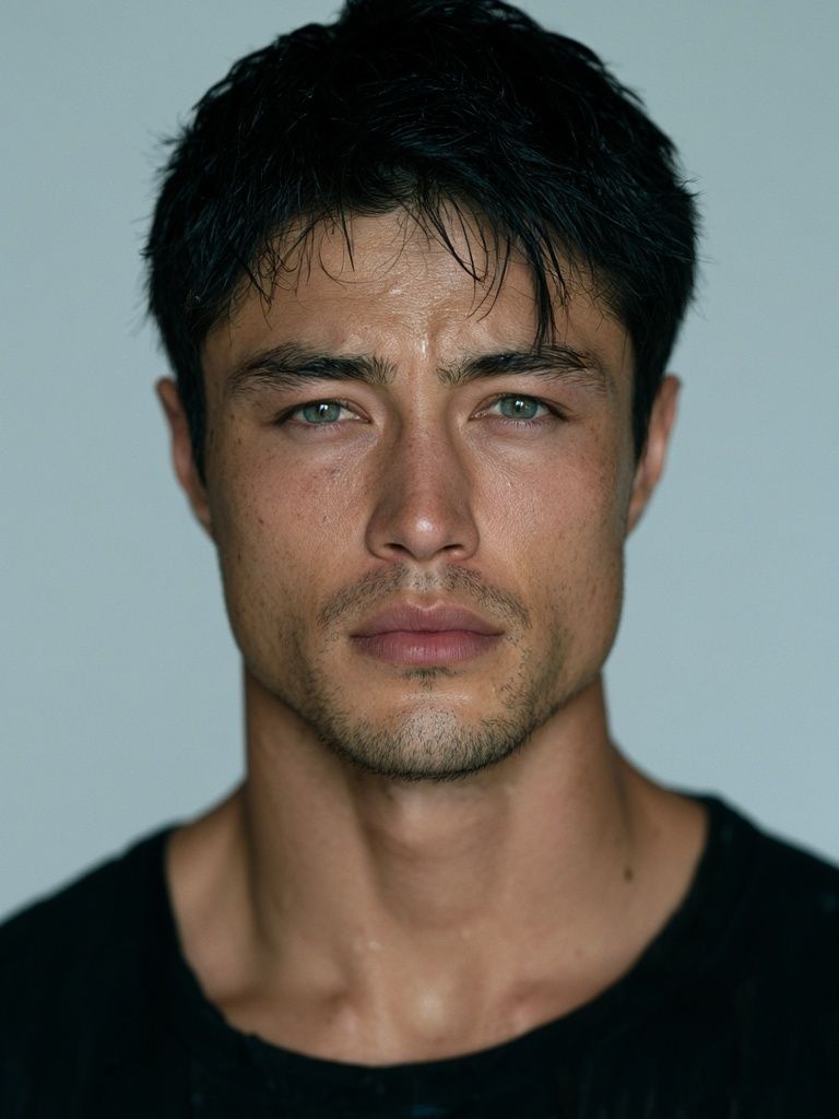 Moody Male Portrait Photography Poster. poster — photography art