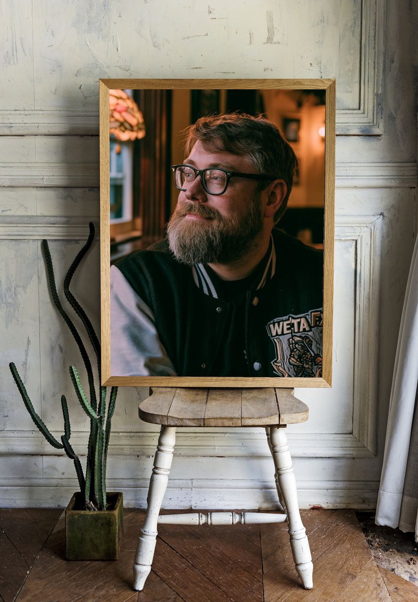Bearded Portrait Photography Poster. — room view 1