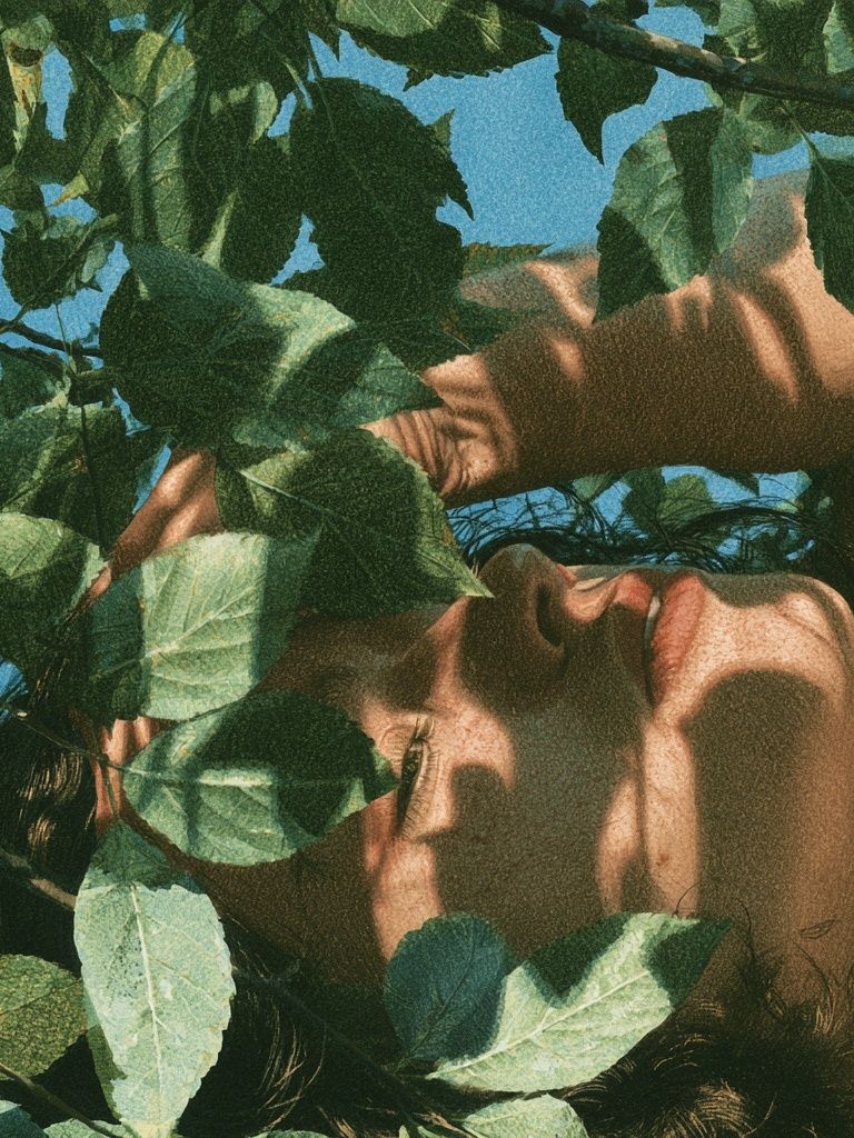 Leaf Shadow Portrait Print. poster — photography art