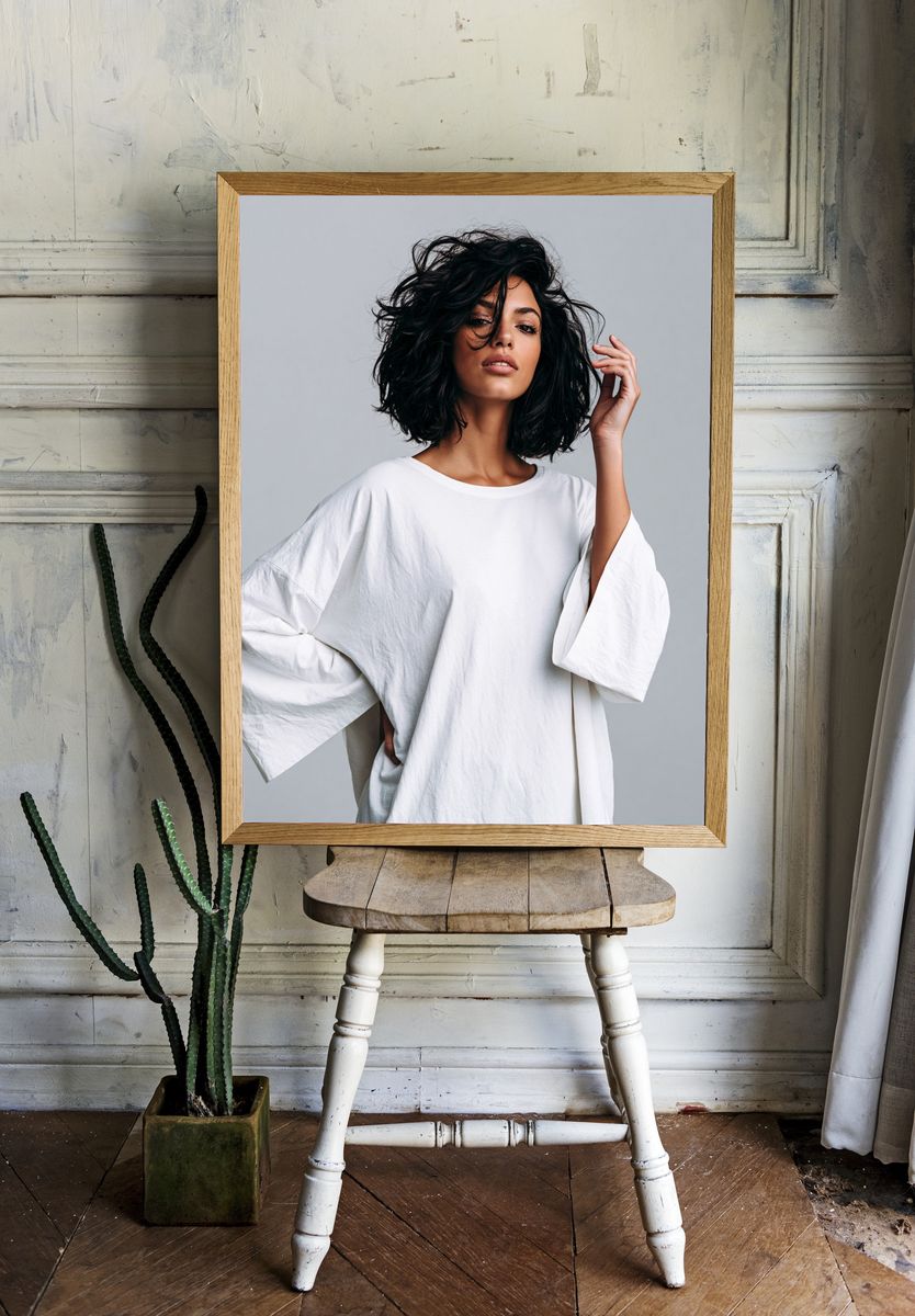 Minimalist Fashion Portrait Poster. room preview