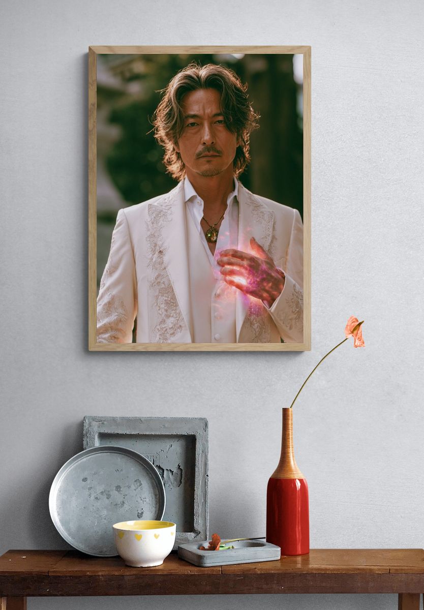 Mystic Man Portrait Print. — room view 3