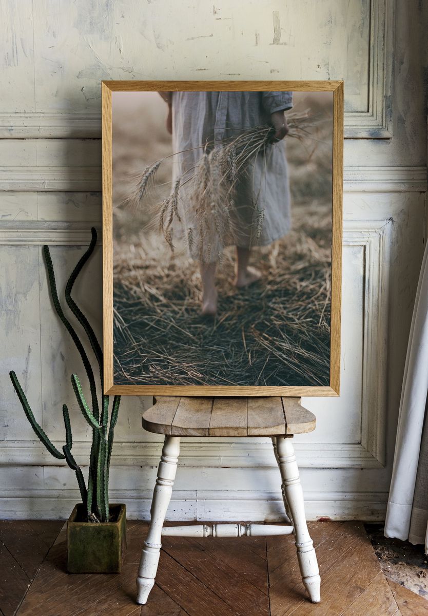 Harvest Field Photography Print. — room view 1
