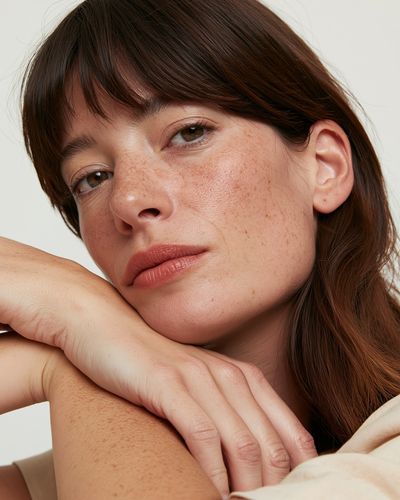 Freckled Portrait Photography Poster.