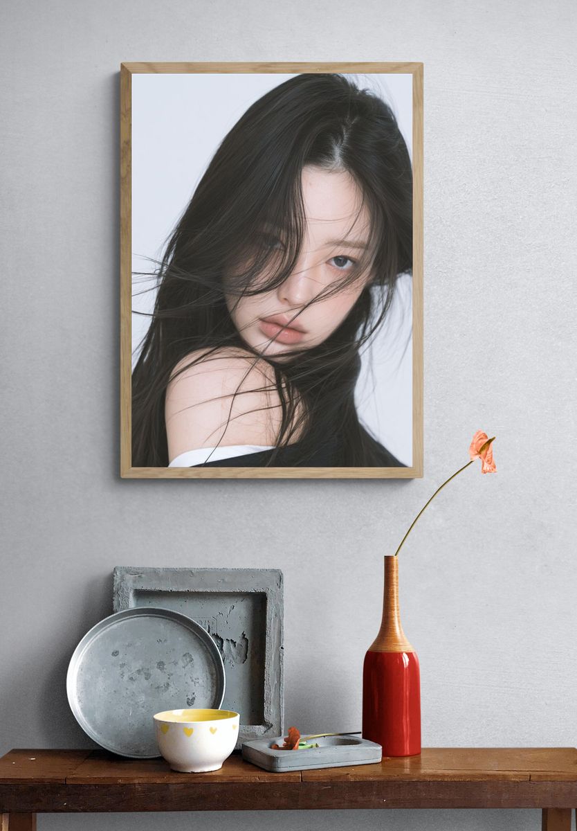 Windblown Portrait Photography Poster. — room view 3
