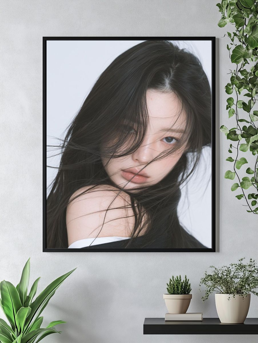 Windblown Portrait Photography Poster. — room view 4