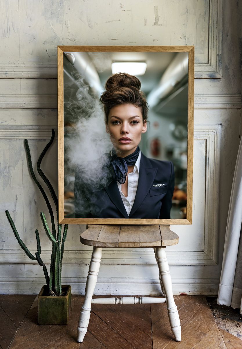 Elegant Portrait Photography Poster. — room view 1