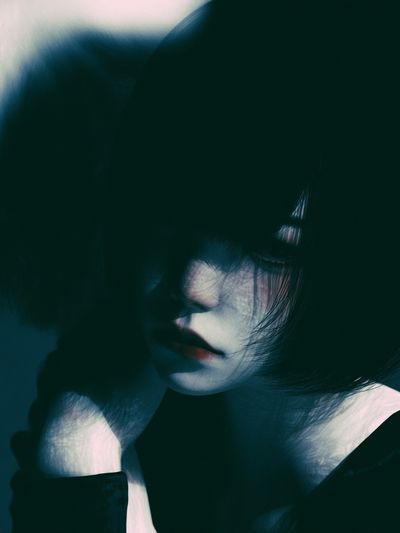 Moody Portrait Photography Poster. poster