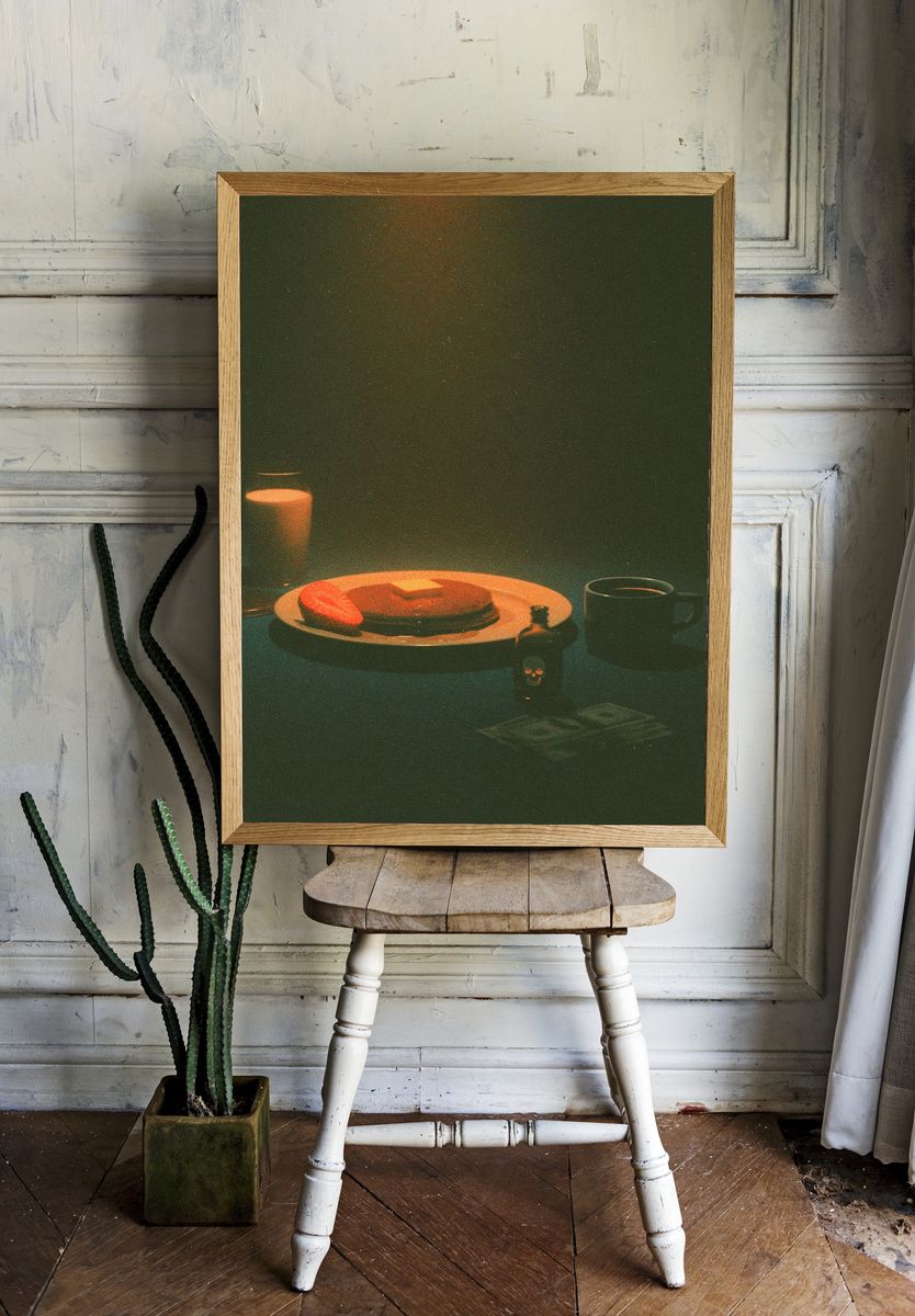 Cozy Breakfast Still Life Poster. room preview