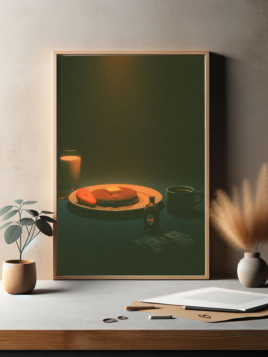 Cozy Breakfast Still Life Poster. — room view 2