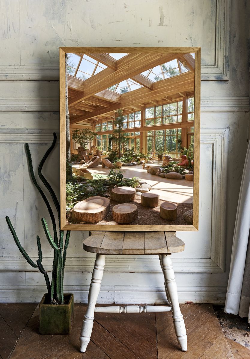 Sunlit Woodland Interior Poster. — room view 1
