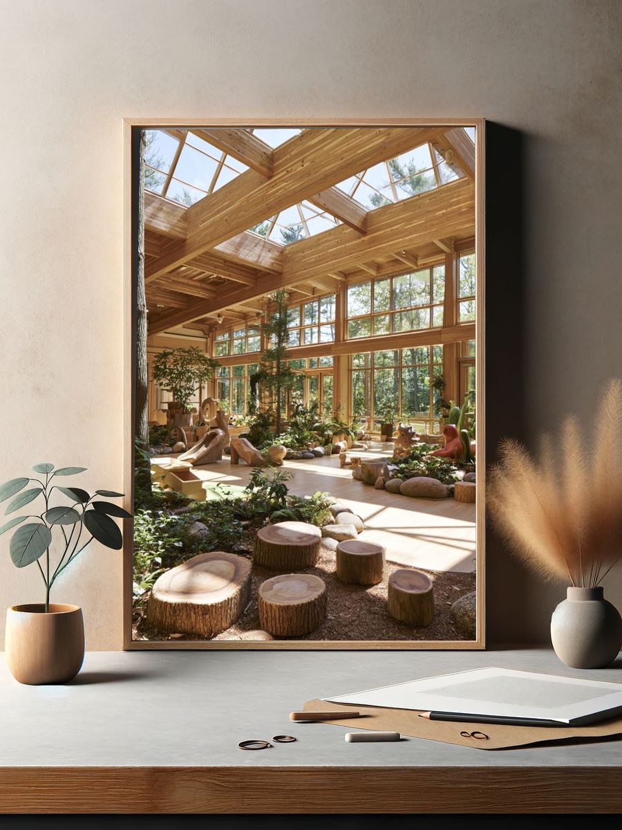 Sunlit Woodland Interior Poster. — room view 2