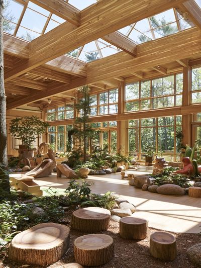 Sunlit Woodland Interior Poster. poster