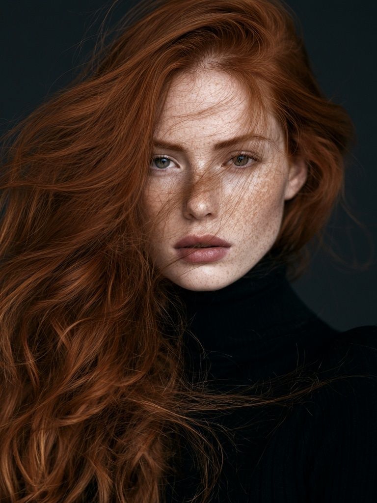 Red-Haired Portrait Photography Poster. poster — photography art