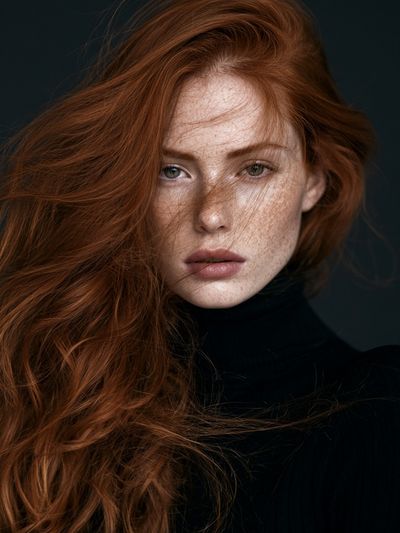 Red-Haired Portrait Photography Poster.