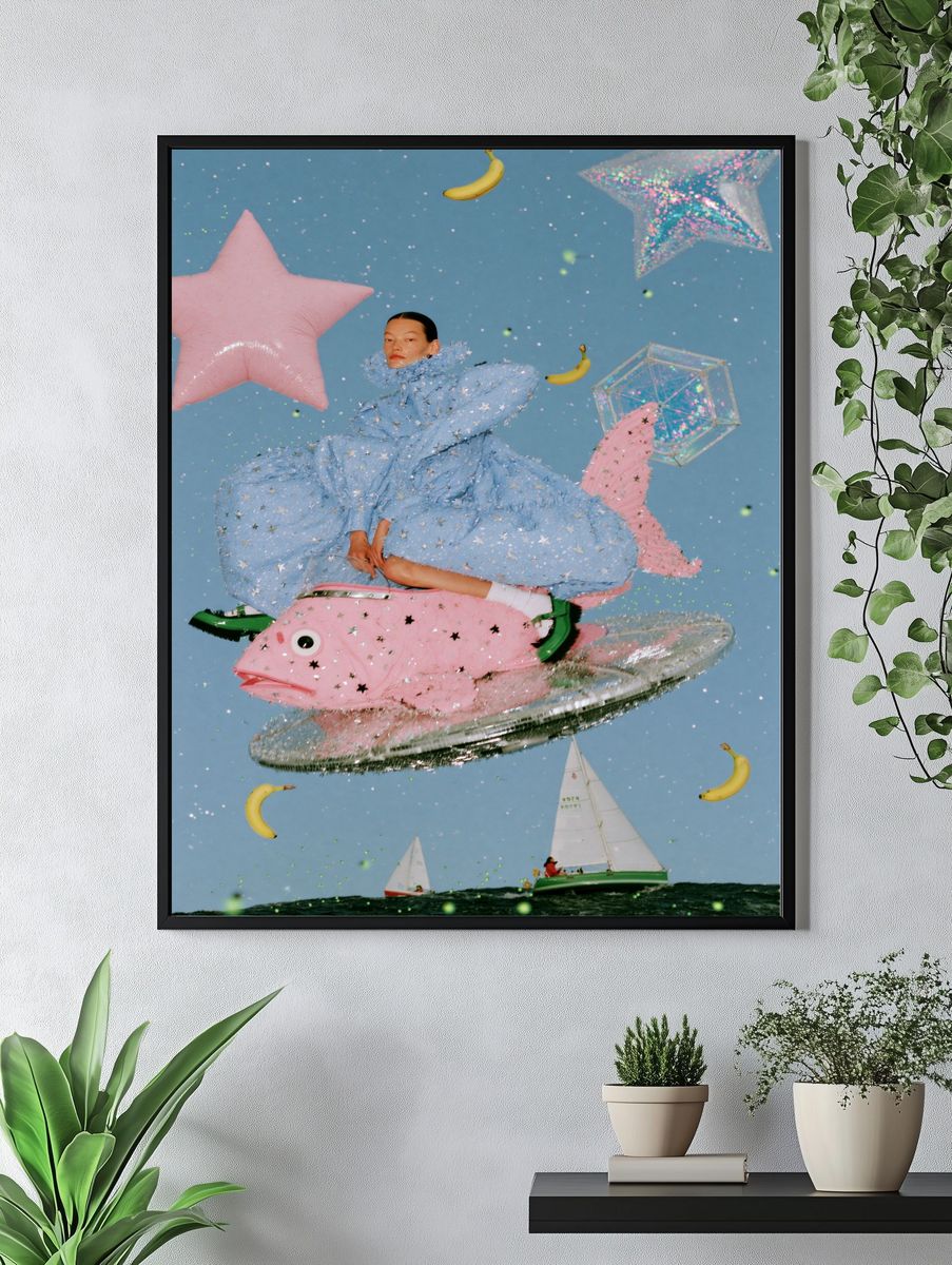 Surreal Sailor Dreamscape Poster. — room view 4