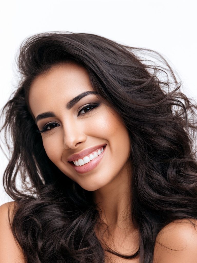 Smiling Woman Portrait Print. poster — photography art