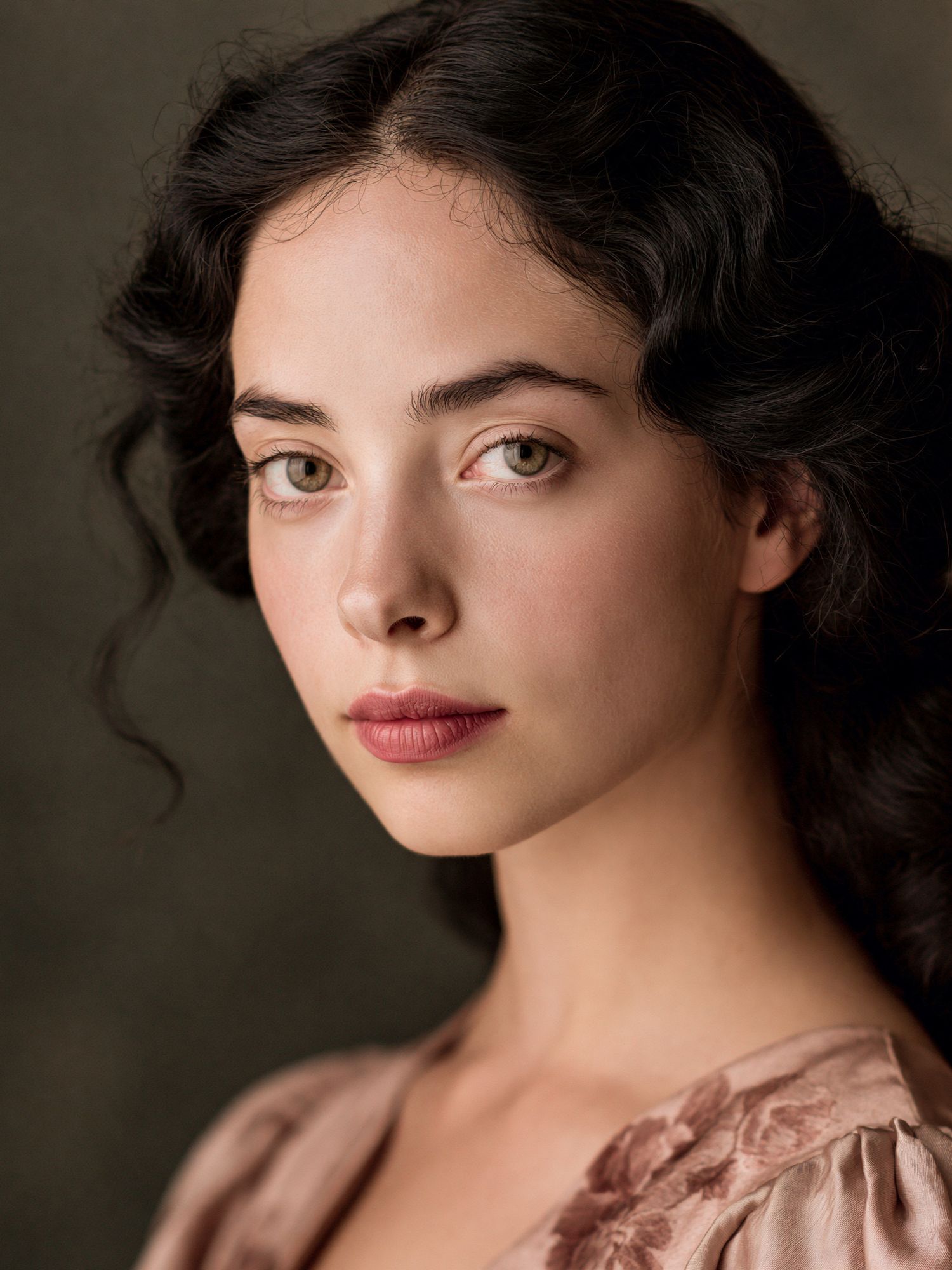 Elegant Woman Portrait Print. poster detail