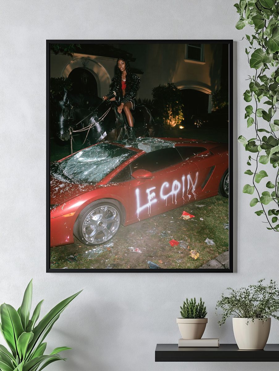 Night Ride Luxury Street Photography Poster. — room view 4