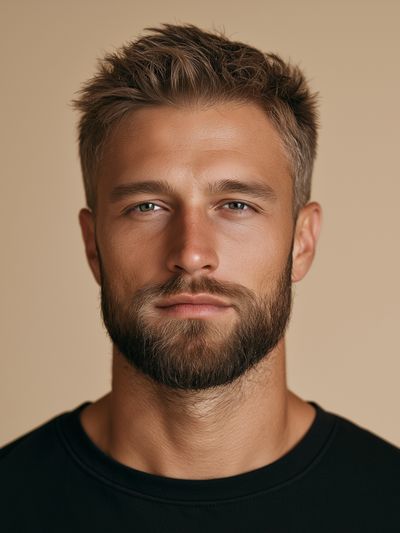 Bearded Man Portrait Photography Poster.