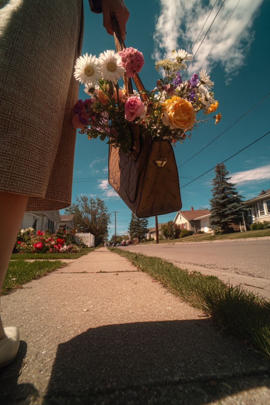 Flower Bouquet Street Photography Poster. poster — photography art