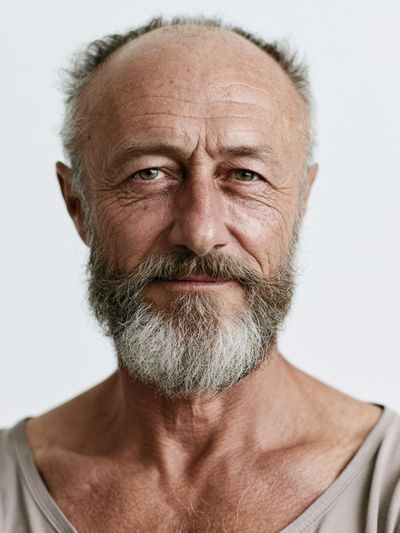 Bearded Man Portrait Photography Poster.