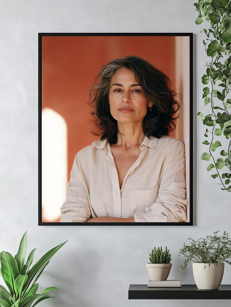Woman Portrait Photography Poster. — room view 4