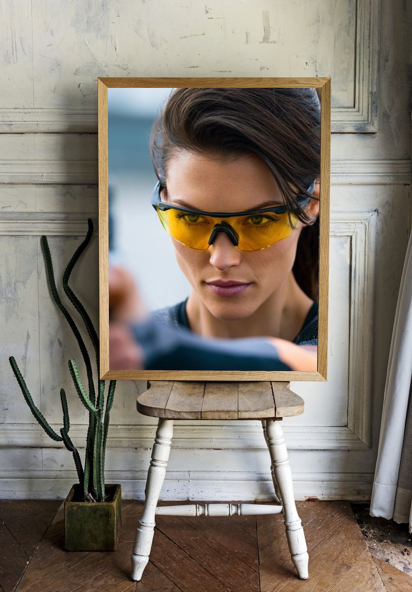 Tactical Shooter Portrait Print. — room view 1
