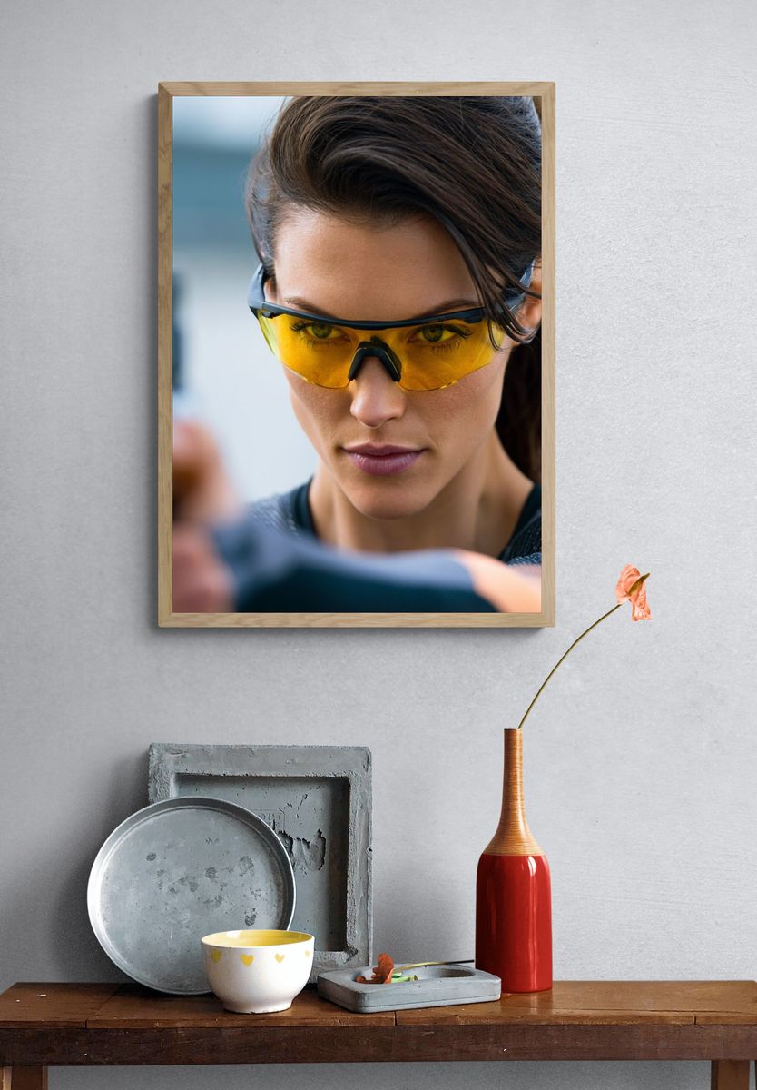 Tactical Shooter Portrait Print. — room view 3