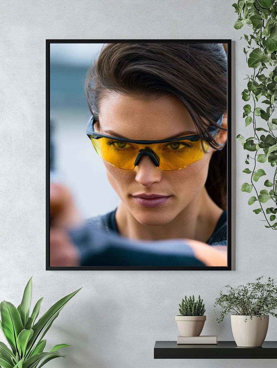 Tactical Shooter Portrait Print. — room view 4