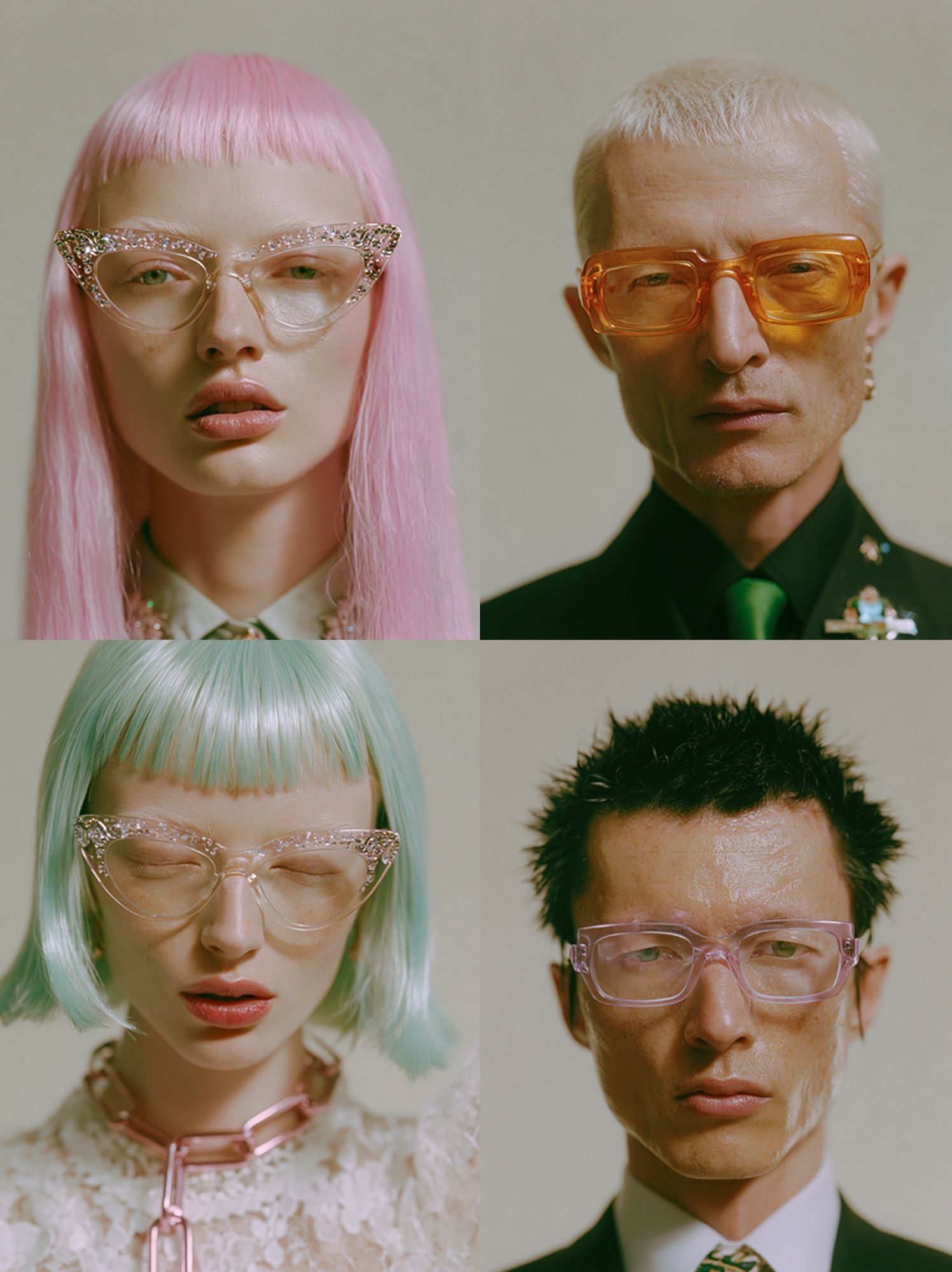 Pastel Portrait Quartet Photography Poster. poster — photography art