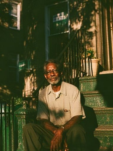 Sunlit Stoops Portrait Poster. poster — photography art
