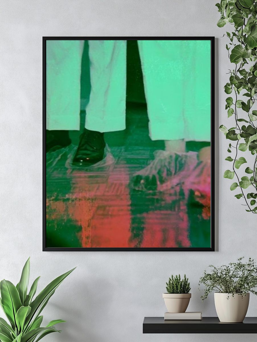 Neon Dance Floor Legs Poster. — room view 4