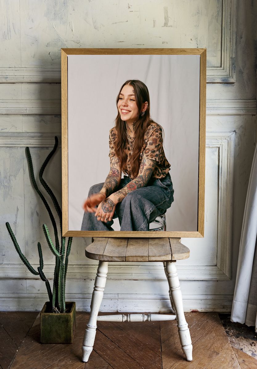 Woman Portrait Photography Poster. — room view 1