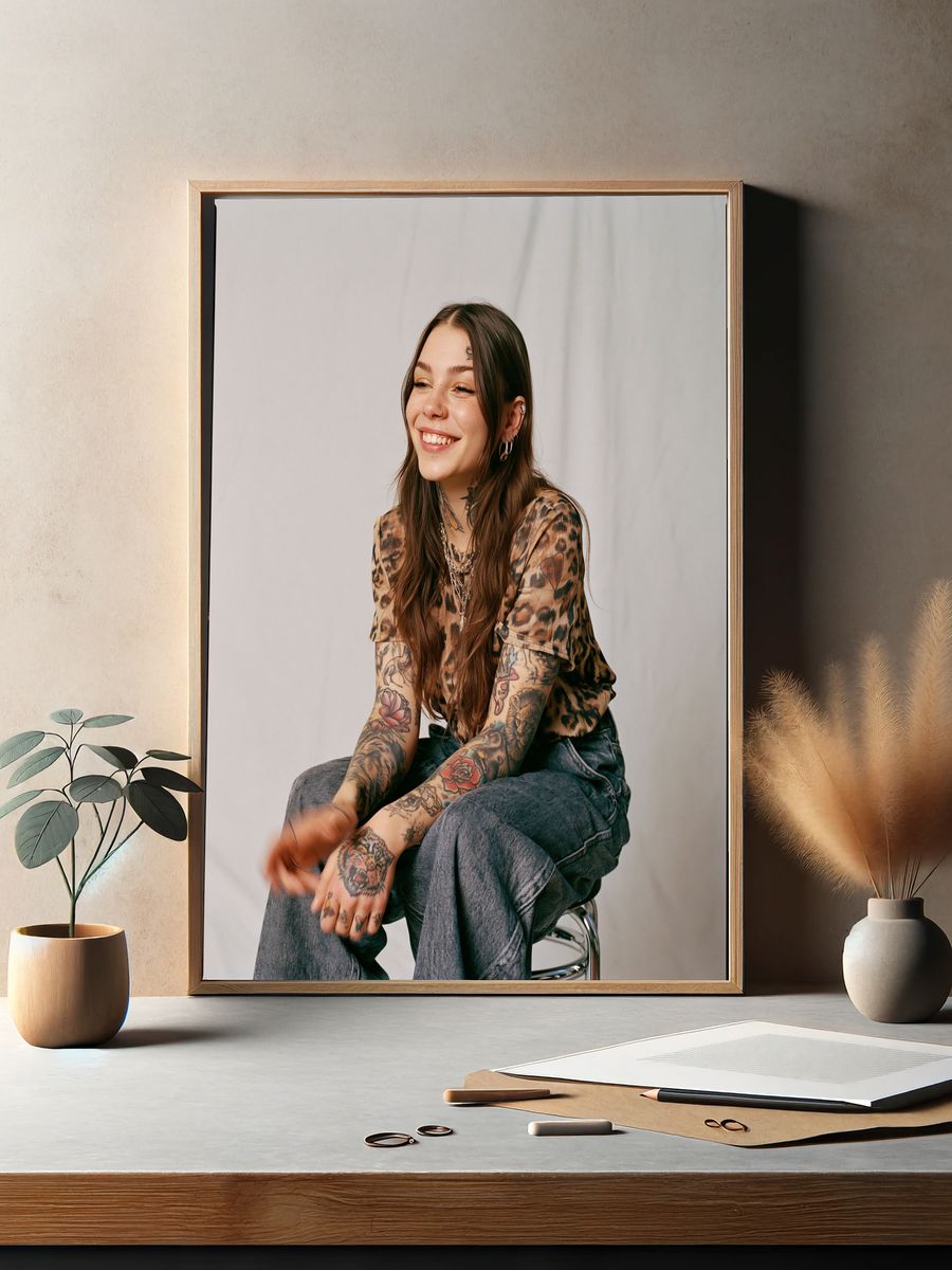 Woman Portrait Photography Poster. — room view 2