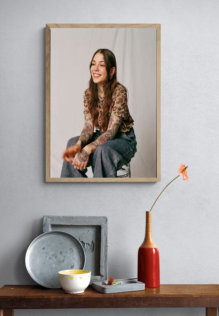 Woman Portrait Photography Poster. — room view 3