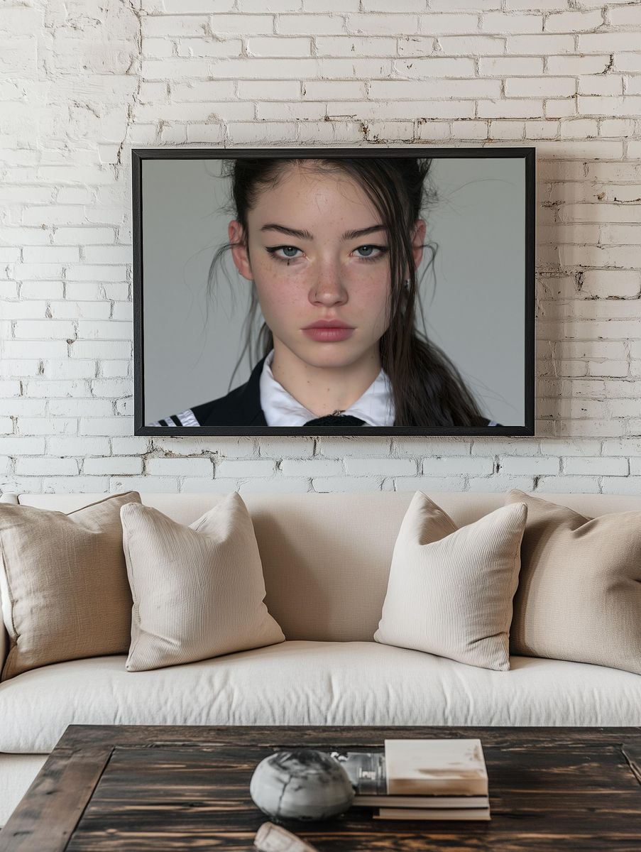 Moody Portrait Photography Poster. — room view 1
