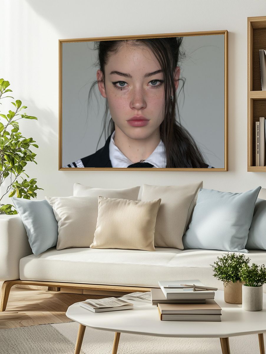 Moody Portrait Photography Poster. — room view 2