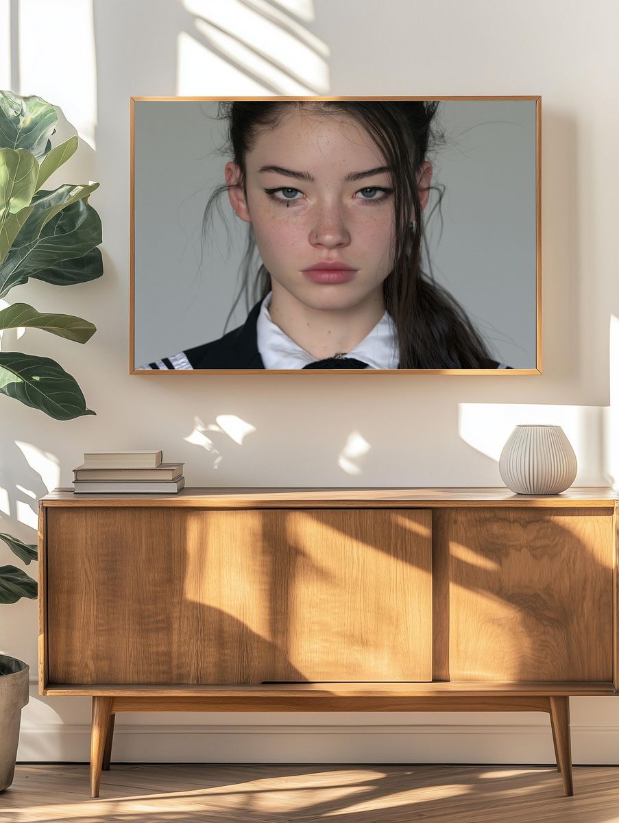 Moody Portrait Photography Poster. — room view 3