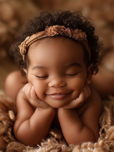 Sleeping Baby Portrait Print.