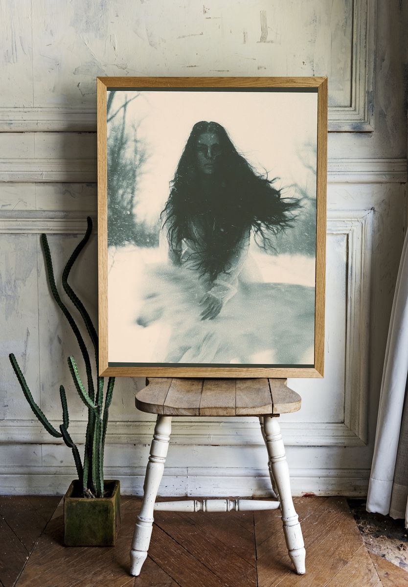 Winter Spirit Portrait Print. — room view 1
