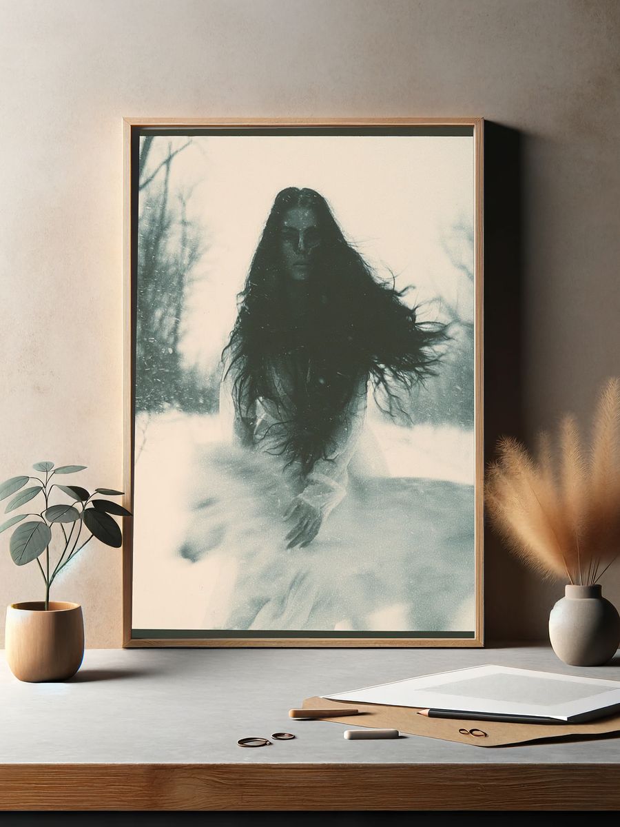 Winter Spirit Portrait Print. — room view 2