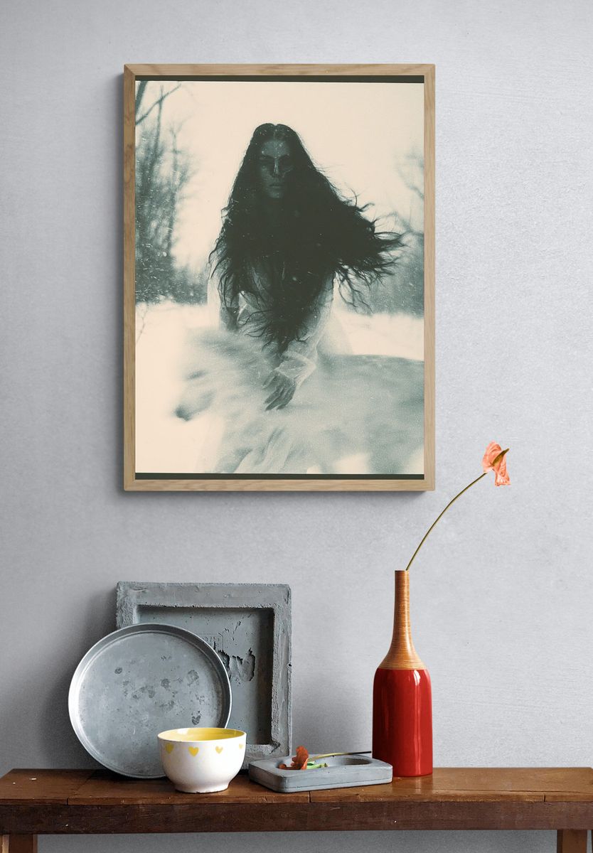 Winter Spirit Portrait Print. — room view 3