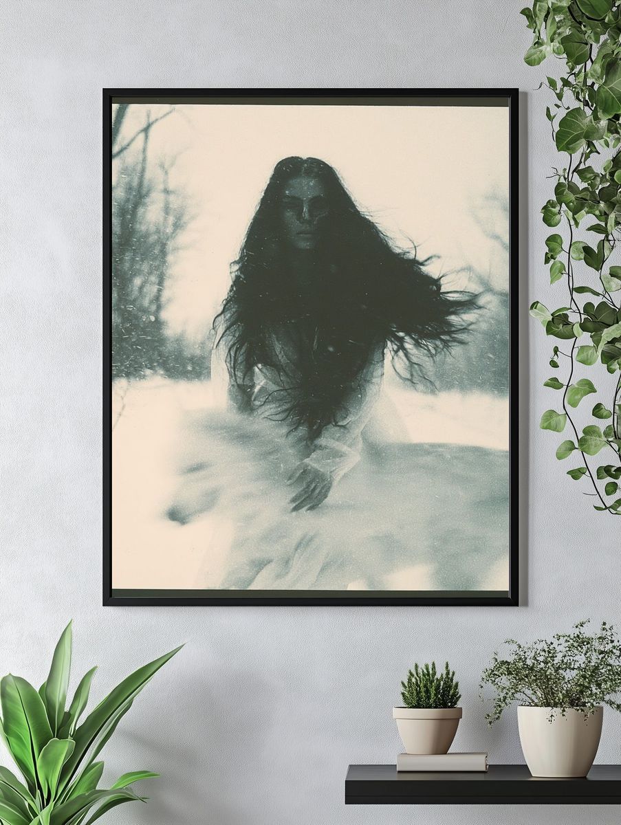 Winter Spirit Portrait Print. — room view 4